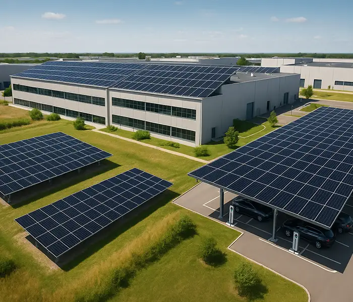 Installation photovoltaïque industrie Morbihan
